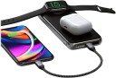 Satechi Quatro 10000mAh Trådløs Powerbank med Hurtiglading og 2 USB Utganger - Svart