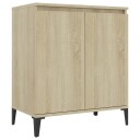 vidaXL Skjenk sonoma eik 60x35x70 cm sponplate