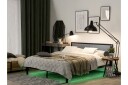 Clamart dobbeltseng 160200 cm Svart Svart -