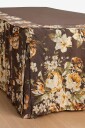 Ellos Home   Sengekappe Candice Rose i vasket lin 60 cm   Brun