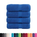  Premium vaskehåndklær SOLUND 4 stk blå 30x30 cm 600 g/m²
