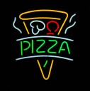 Neonskilt 55cm Pizza