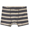 Wheat Boxershorts   2 pack   Louis   Greyblue Stripe   Wheat   6 år (116)   Boxershorts Beige Blå Grå Svart