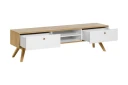 Nature TV-benk 179,5 cm Hvit/Natur - Hvit/tre/natur