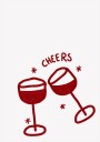 Wine Glass Celebration Poster Plakat / 70x100cm
