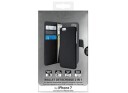 PURO Detachable - Back cover til mobiltelefon - læder mønster - sort - for Apple iPhone 7/8 SE (2020)