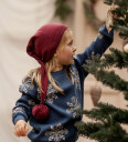 Hanevild Snowflake Blouse, Blue Navy 80