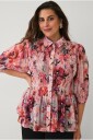 Ellos Plus collection Bluse med smock Rosa