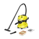 Kärcher WD 4 V-20 Grovstøvsuger 1000W 20L - Gul
