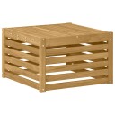 vidaXL Utebord Solid akasietre Hvit 59 x 59 x 37 cm