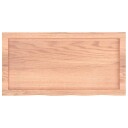Vidaxl Benkeplate til bad lysebrun 80x40x(2-6) cm behandlet heltre 3156118