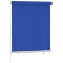 vidaXL Utendørs rullegardin 120x140 cm blå HDPE