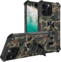 Trolsk Mobildeksel Kamuflasje med Stativ (iPhone 16 Pro Max)