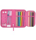 Beckmann Norway Single Section Pencil Case With Content Strawberry   Pink   ONE SIZE