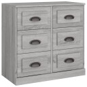 vidaXL Skjenk grå sonoma 70x35,5x67,5 cm konstruert tre