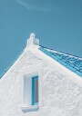 Blue Roof and White Walls Plakat Plakat / 30x40cm