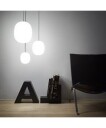 Piet Hein Superegg 300P Taklampe Opal med Sort Ledning