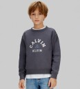 Calvin Klein Varsity Cn Sweatshirt   Grey   164