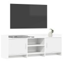  TV skap 130 x 33 x 47 cm Hvit Konstruert tre