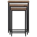  Stablebare sofabord 3 stk heltre teak 8721012117518
