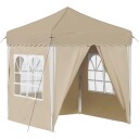  Pop up Festtelt Krem 195 x 195 x 245 cm