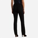 Ralph Lauren Satin-Trim Double-Faced Crepe Pant Black