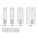 Vannbåren Radiator Thermopanel V4 TP33 Thermopanel V4 L: 2000 H: 500 Venstre
