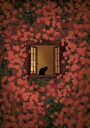 Evening Cat and Roses Plakat / 70x100