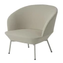 Muuto Oslo Lounge Chair Tube Base   Vidar 146 Grey