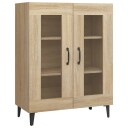 vidaXL Skjenk sonoma eik 69,5x34x90 cm konstruert tre