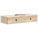 vidaXL Vegghengt Sidebord Sonoma eik 87,5 x 34,5 x 17 cm