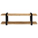 vidaXL TV-benk 130x40x40 cm heltre mango