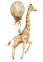 Giraffe and Balloon Plakat Plakat / 30x40cm