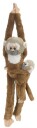 Wild Republic Hengende Kosedyr med Unge   51cm   Squirrel Monkey