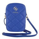 Guess Handbag Guwbzpsqssgb Blue/Blue Zip Quilted 4G