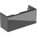 Geberit Acanto servantskap 118,4x47,5 cm grått glass