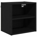  Hengende skap Riga Svart Eik 40 x 29,5 x 40 cm Konstruert tre