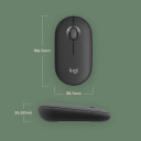 Logitech Pebble M350s Trådløs Optisk Mus med Dempede Klikk - Grafitt
