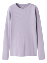 Name It NkfNakal Langermet Topp Lavender Grå 122-128 Barneklær