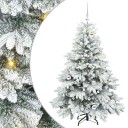  Kunstig juletre med 150 LED med stativ grønn 150 cm PE og PVC