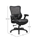 Kontorstol HOME4YOU Demi Svart - svart