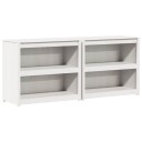 vidaXL Utendørs kjøkkenskap MEPPEL 2 pcs Hvit 212 x 55 x 92 cm