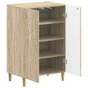 vidaXL Sko Skap DELFT 59,5 x 39,5 x 90 cm Konstruert tre Sonoma eik