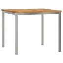  Hage Spisesett 5 pcs Solid akasietre & rustfritt stål