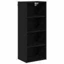  Hengende skap Riga Svart Eik 40 x 29,5 x 100 cm Konstruert tre