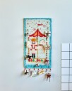 House Doctor Horse julekalender 90 cm grønn brun