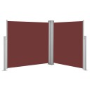 vidaXL Uttrekkbar sidemarkise 100x600 cm brun