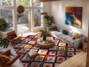 Wilton teppe   Deia rosa/multi Størrelse: 200 x 280 cm