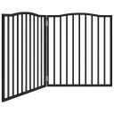Vidaxl Hundeport Sammenleggbar 2 Paneler Svart 160 cm Poppeltre