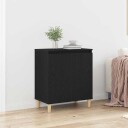  Serviesskap Svart 60 x 35 x 70 cm Konstruert tre